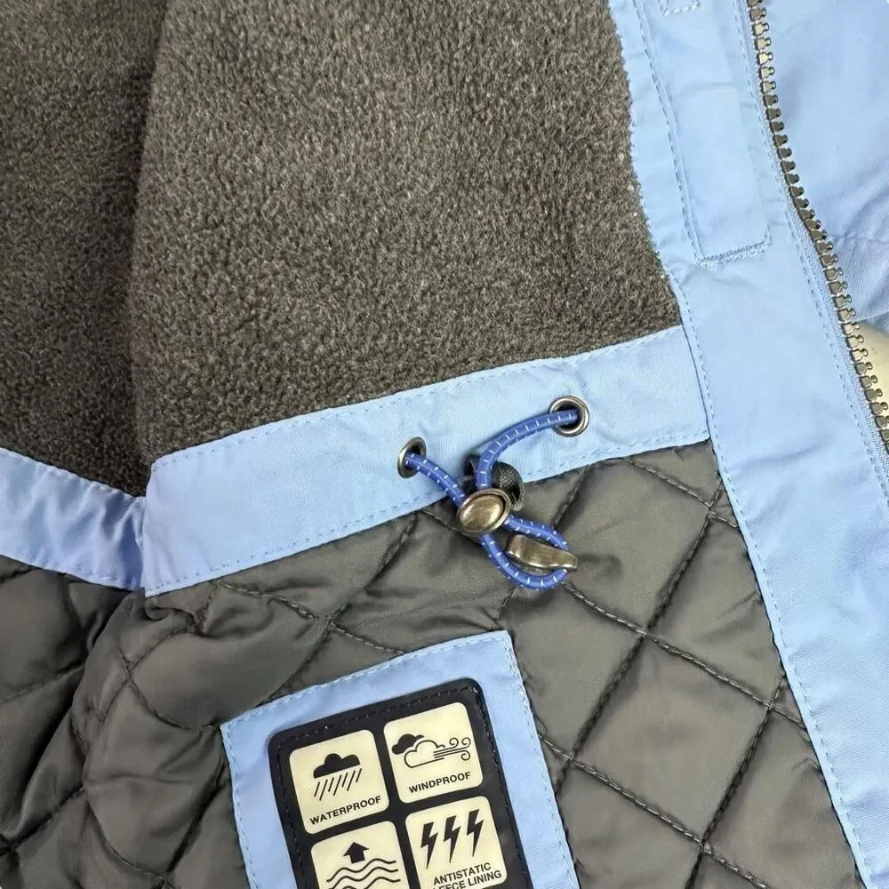 Lands End Squall Jacket Small 7/8 Blue